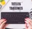 website titles taglines